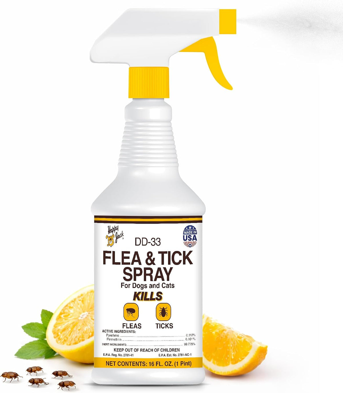 DD-33 Flea & Tick Spray for Dog & Cat, 16 oz