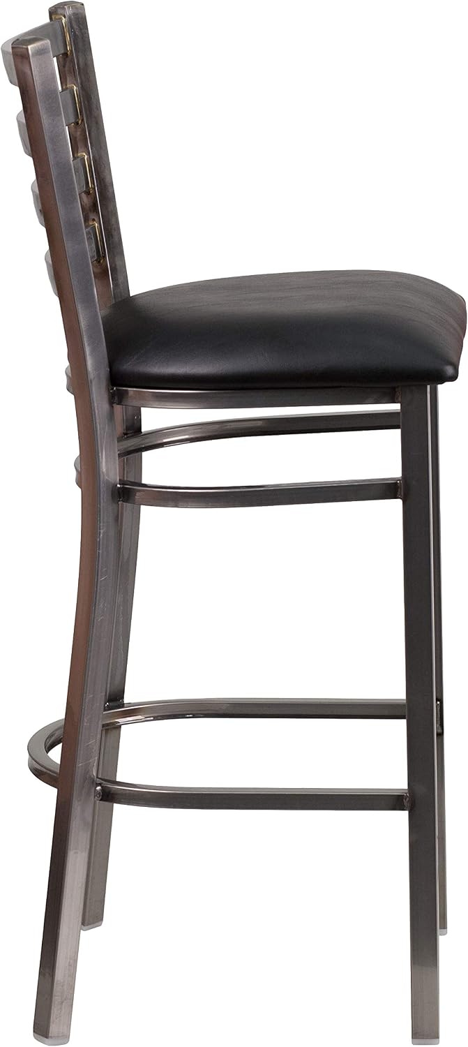 Hercules Metal Restaurant Barstool, Black, 2-Pack