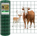 Green Welded Wire Fence 4 ft X 100 ft, 2.36" Mesh Fencing