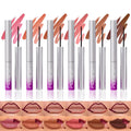 6Pcs Peel Off Lip Liner Set,Lip Stain Peel Off,Long-Lasting Waterproof & Smudge-Proof Matte Lip Liners With Ergonomic