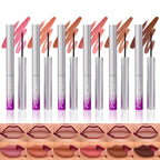 6Pcs Peel Off Lip Liner Set,Lip Stain Peel Off,Long-Lasting Waterproof & Smudge-Proof Matte Lip Liners With Ergonomic