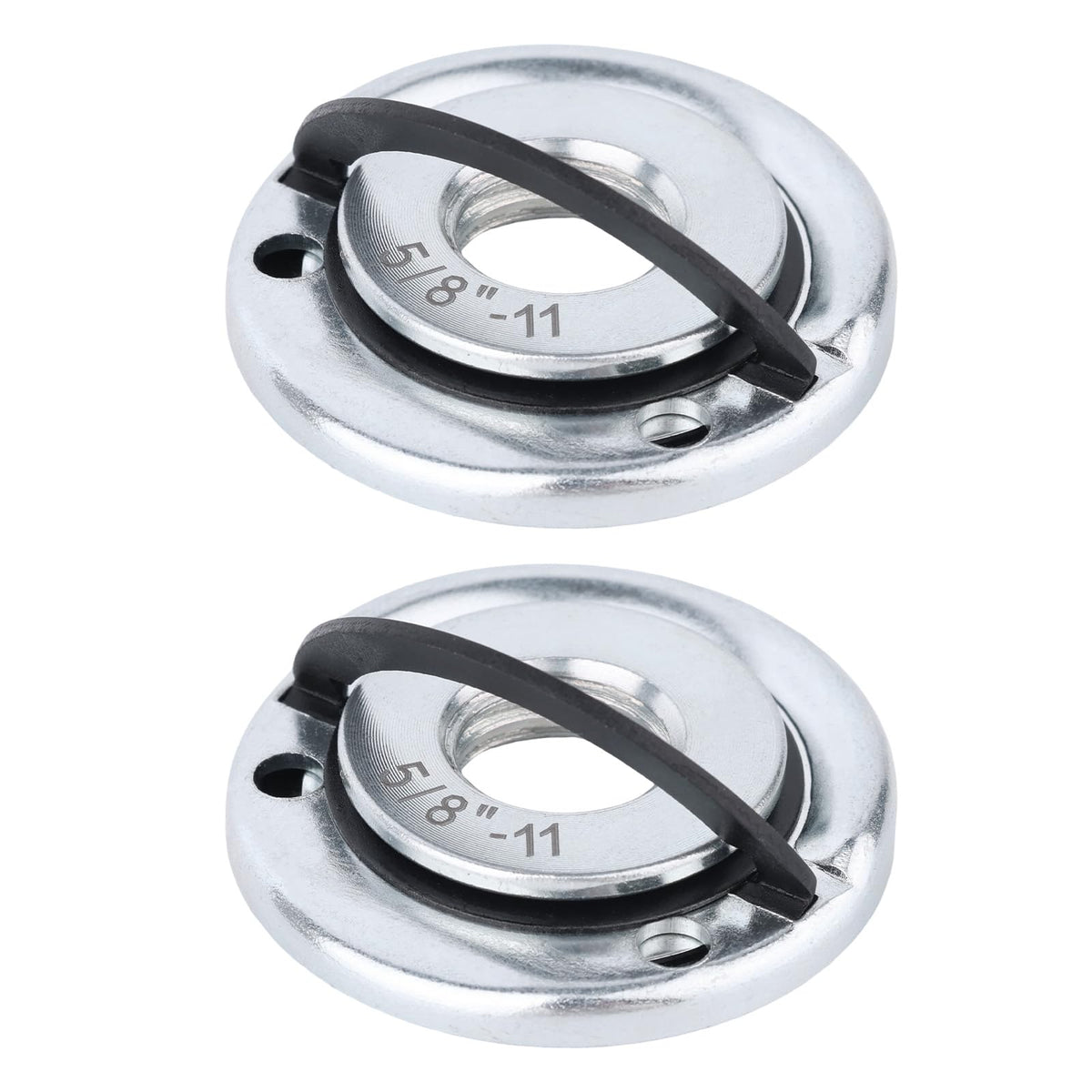 2pcs 5/8"-11 Thread Angle Grinder Flange Nuts, Metal Quick Lock Angle Grinder Nut for Fixing Cutting Discs