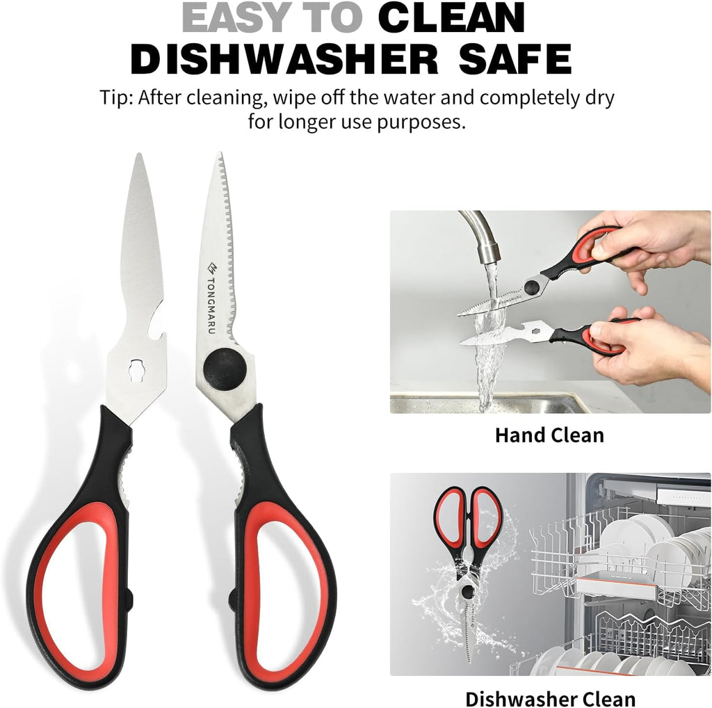Kitchen Cooking Shears Heavy Duty Kitchen Scissor with, Detachable, All Purpose Scissors, Dishwasher Safe Scissors