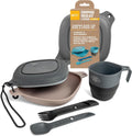 Camping Mess Kit with Bowl, Plate, Collapsible Cup, and Switch Camping Spork