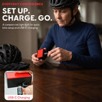 Smart Bike Tail Light, DIY Patterns & Text, USB-C Rechargeable, IPX5