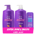 Total Miracle Hair Care Bundle: Shampoo, Conditioner, and 3 Minute Deep Treatment with Apricot & Macadamia Oil