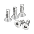 uxcell #10-24x1/2 Flat Countersunk Head Socket Cap Screws, 10Pcs 304 Stainless Steel Hex Socket Flat Head Screws, Full Thread, Countersunk Bolts