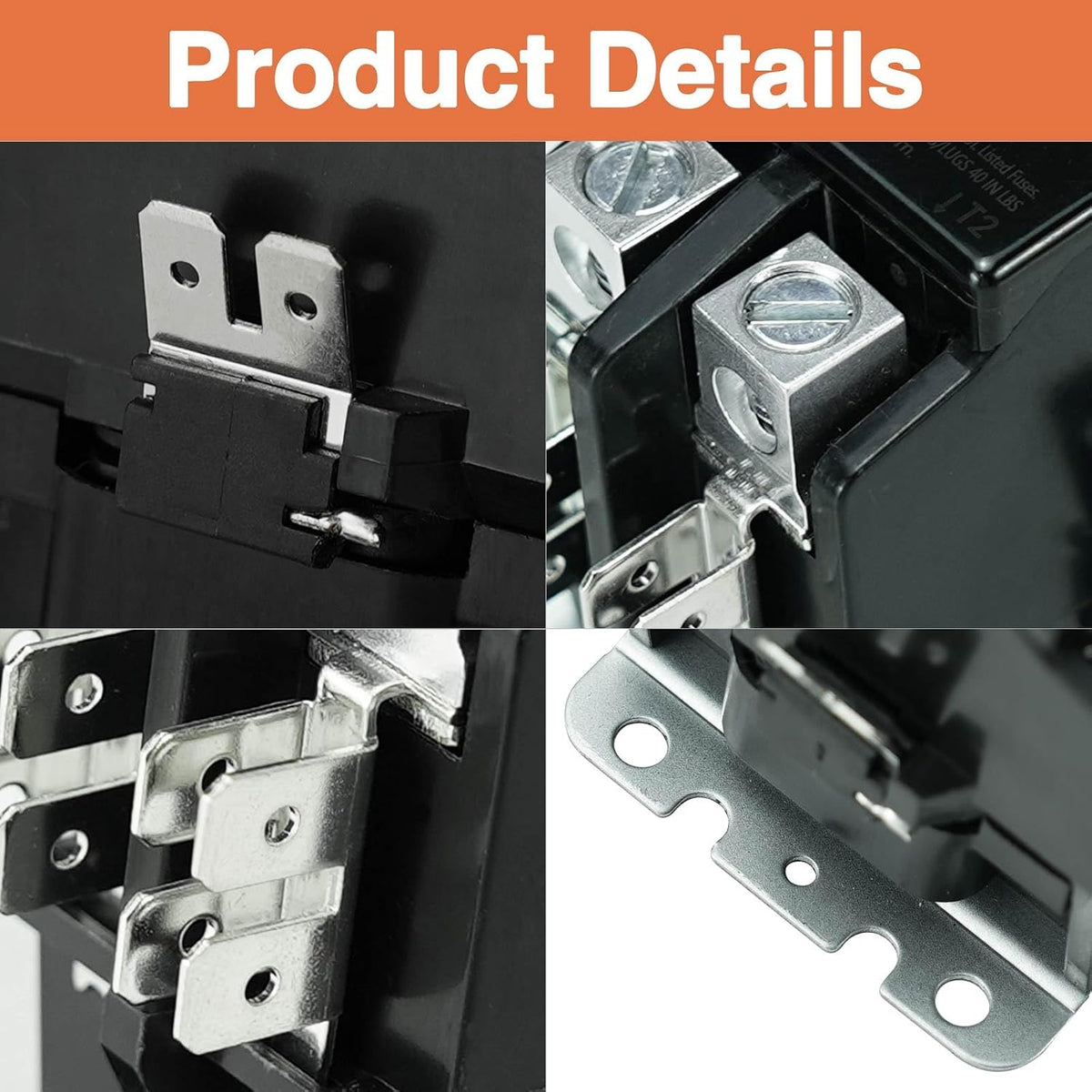 2 Pole FLA 40 Amp 120V Coil AC Contactor HVAC Contactor for Air Conditioner