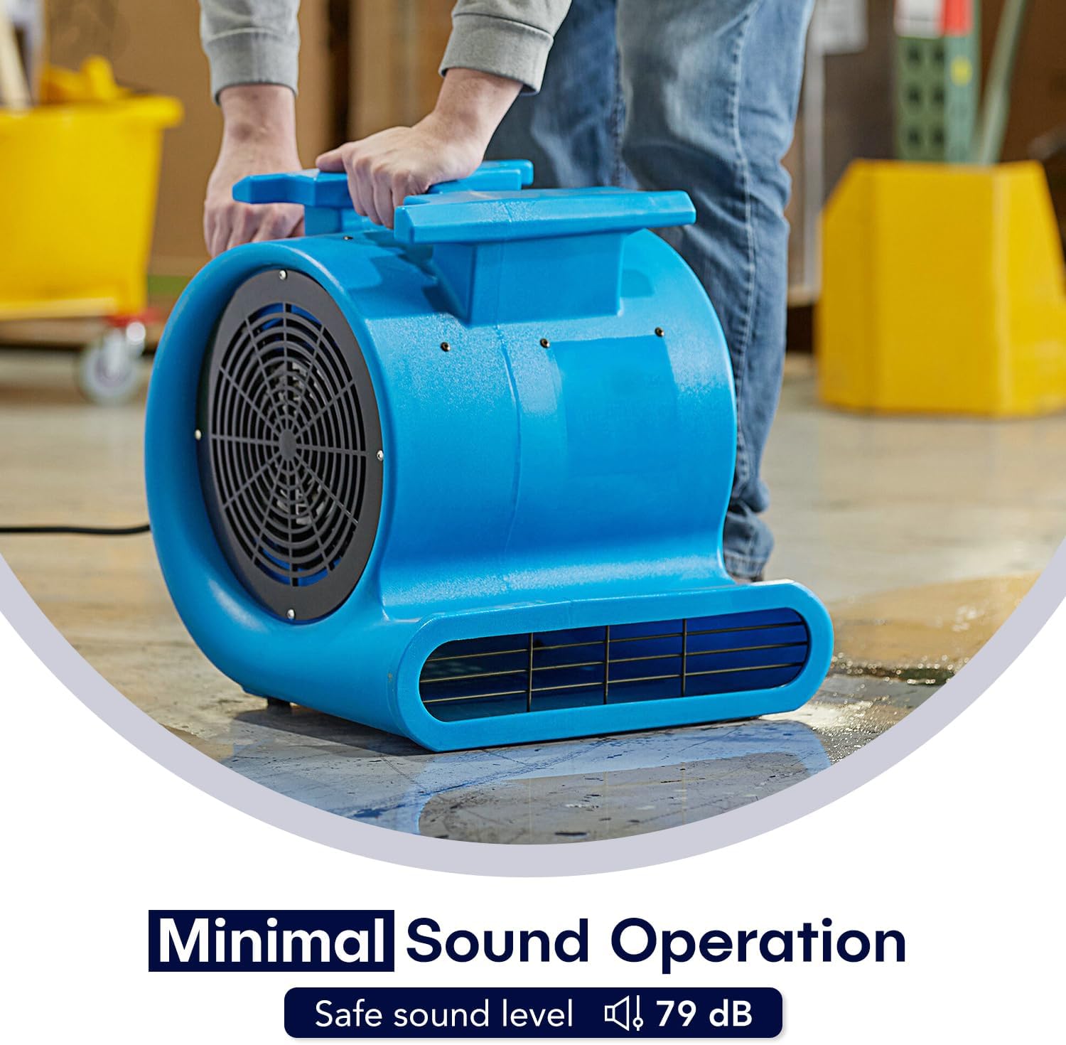 3-Speed Air Mover 1HP 4000+ CFM Monster Floor Blower Carpet Dryers Janitoral Floor Dryer