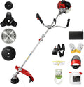 51.7CC 2-Cycle Gas Weed Wacker, Weed Eater & Brush Cutter, 4-in-1 Straight Shaft Gas Powered String Trimmer with
