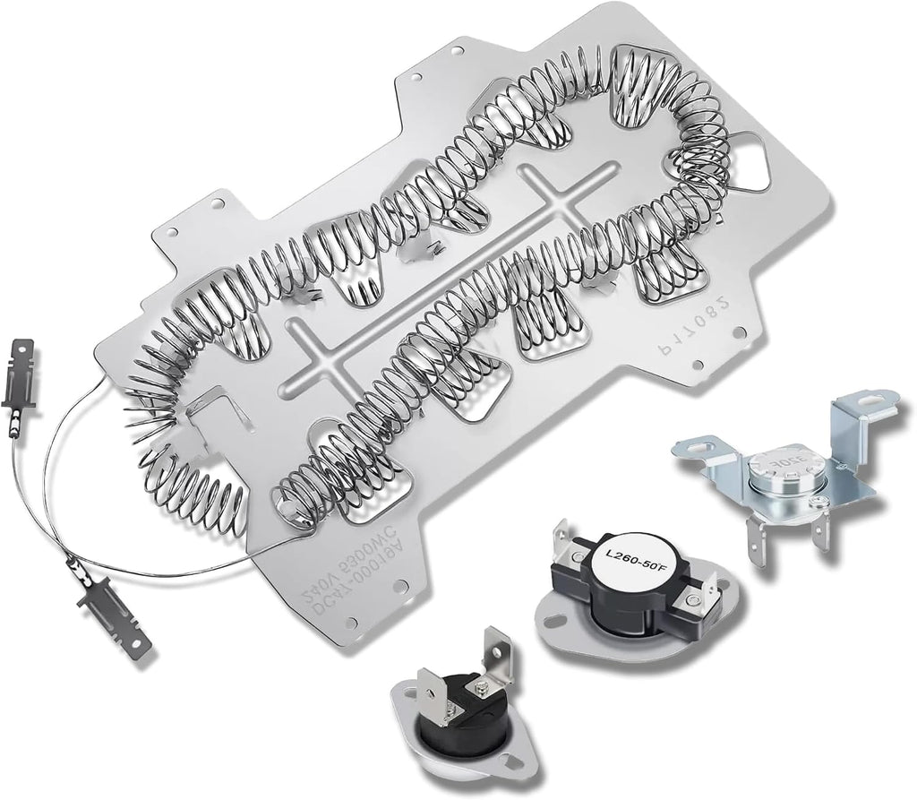 Dryer Heating Element Kit Replacement for Samsung DV448AEW/XAA-03, DV5471AEW/XAA-00, DV5471AEW/XAA-02, DV5471AEW/XAA-04, DV431AEP/XAA-01, DV203AEW/XAA-00, DV350AEP/XAA-00 models