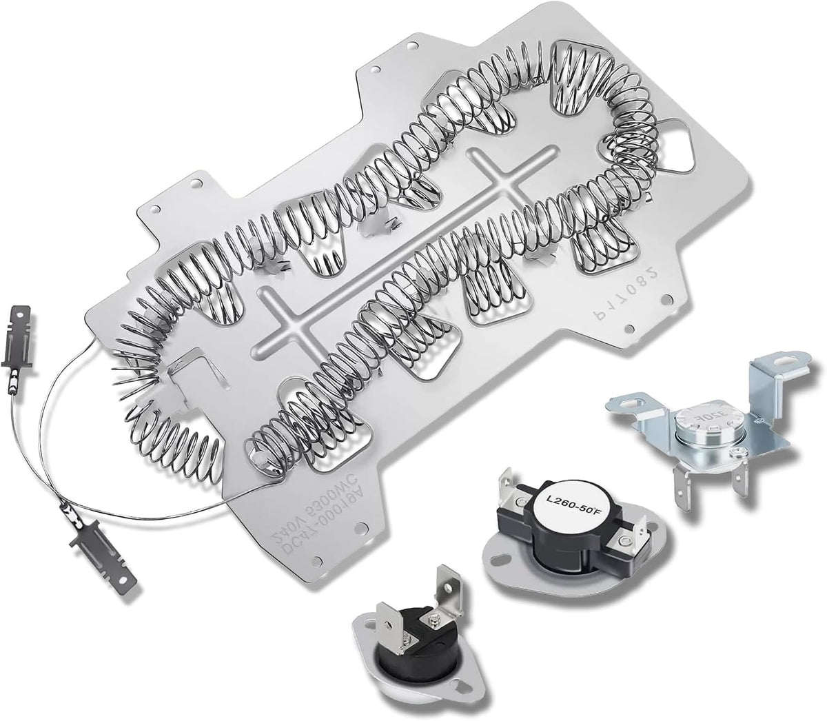 Dryer Heating Element Kit Replacement for Samsung DV448AEW/XAA-03, DV5471AEW/XAA-00, DV5471AEW/XAA-02, DV5471AEW/XAA-04, DV431AEP/XAA-01, DV203AEW/XAA-00, DV350AEP/XAA-00 models
