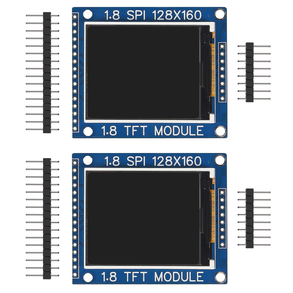 hiBCTR 2-Pack 1.8in ST7735R SPI TFT LCD Display, 128x160