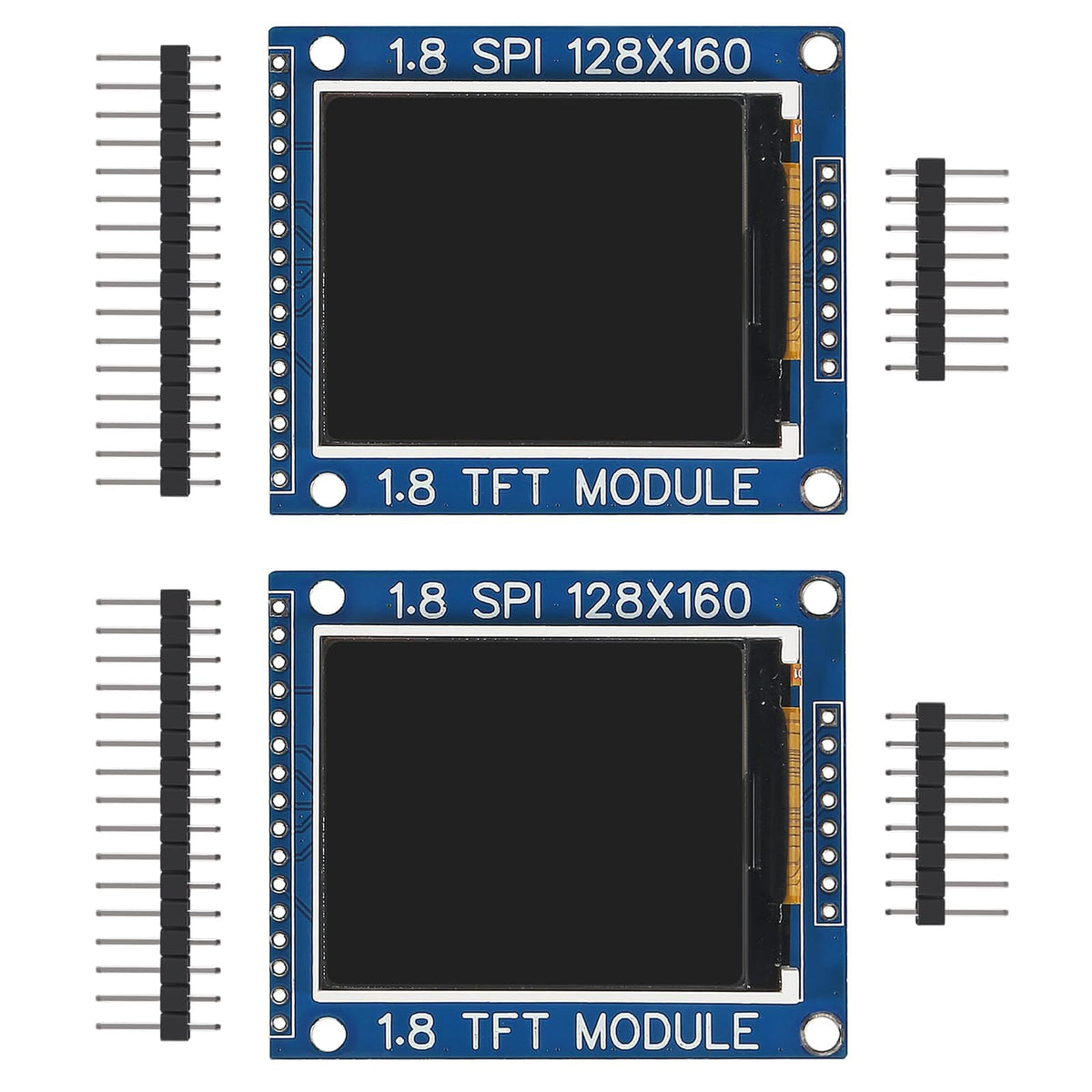 hiBCTR 2-Pack 1.8in ST7735R SPI TFT LCD Display, 128x160