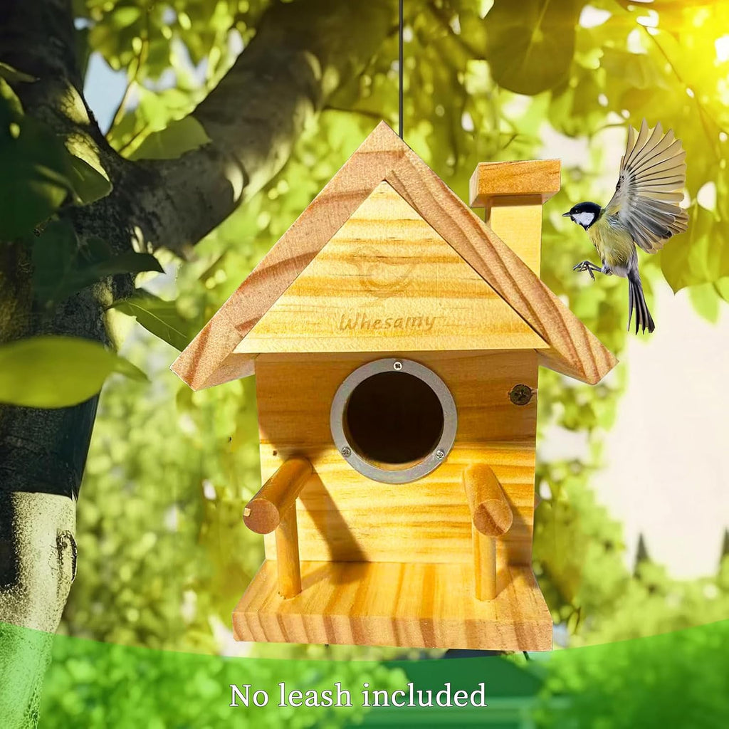 Bird Houses for Outside, Bird House Clearance with Metal Predator Guard for Bluebird Wren Swallow Finch, Cedar Wooden