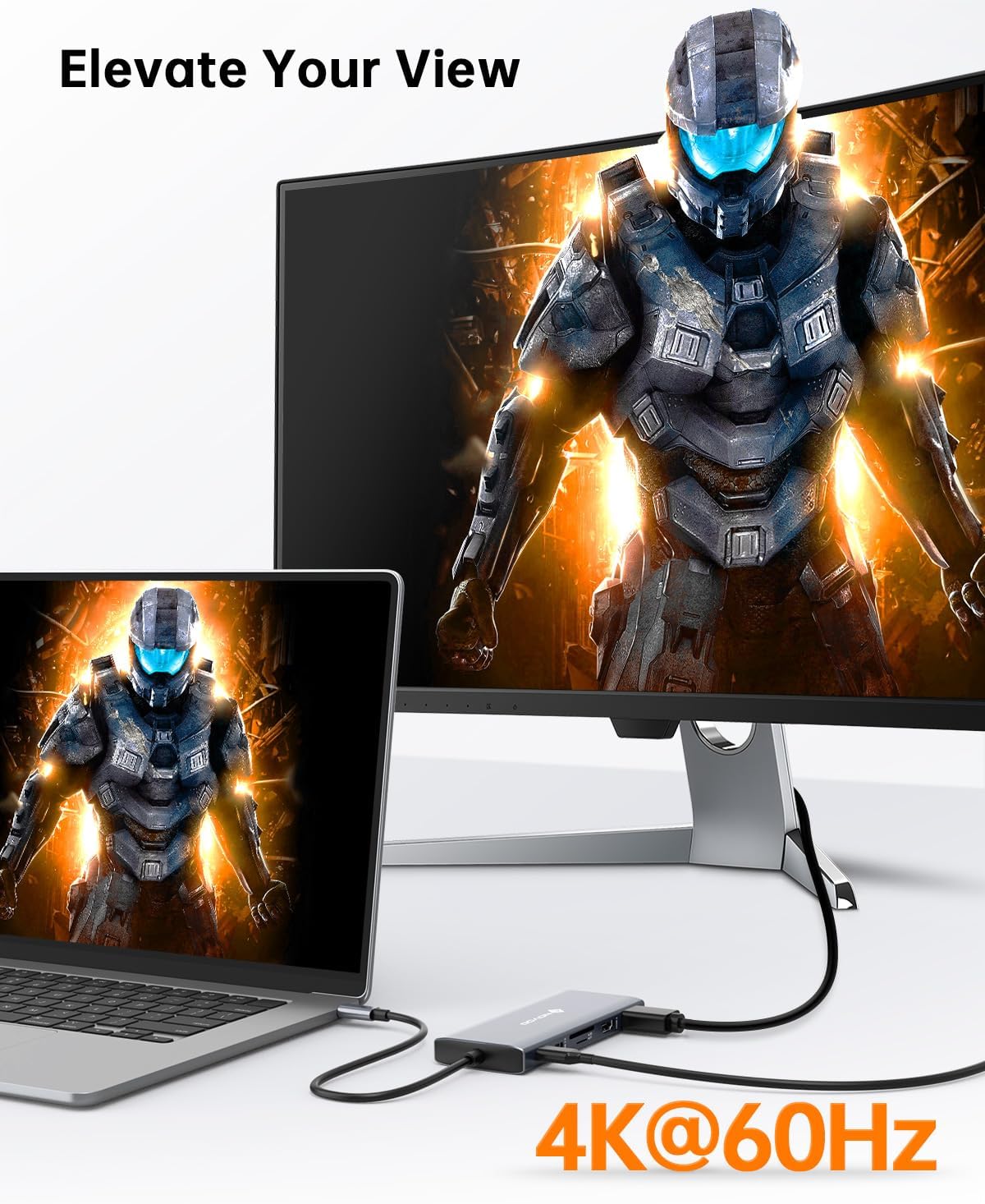 12 in 1 Docking Station Dual Monitor with 2 HDMI, VGA | Latptop Docking Station with 5 USB Ports, 100W PD, USB-C