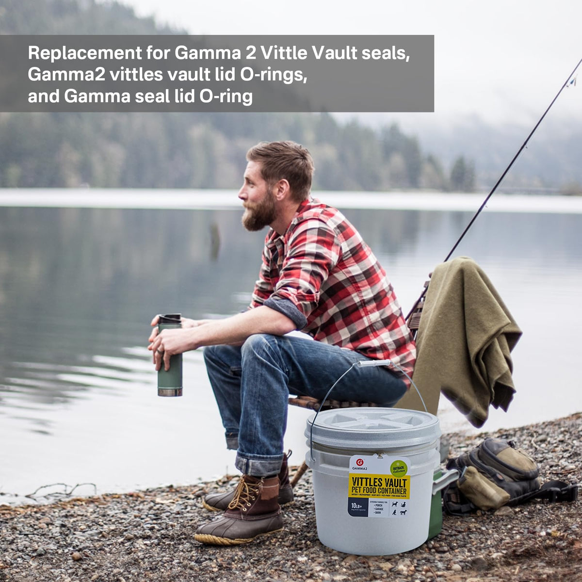 Replacement for Gamma Seal Replacement O-Ring (one Pair) for 12" lids