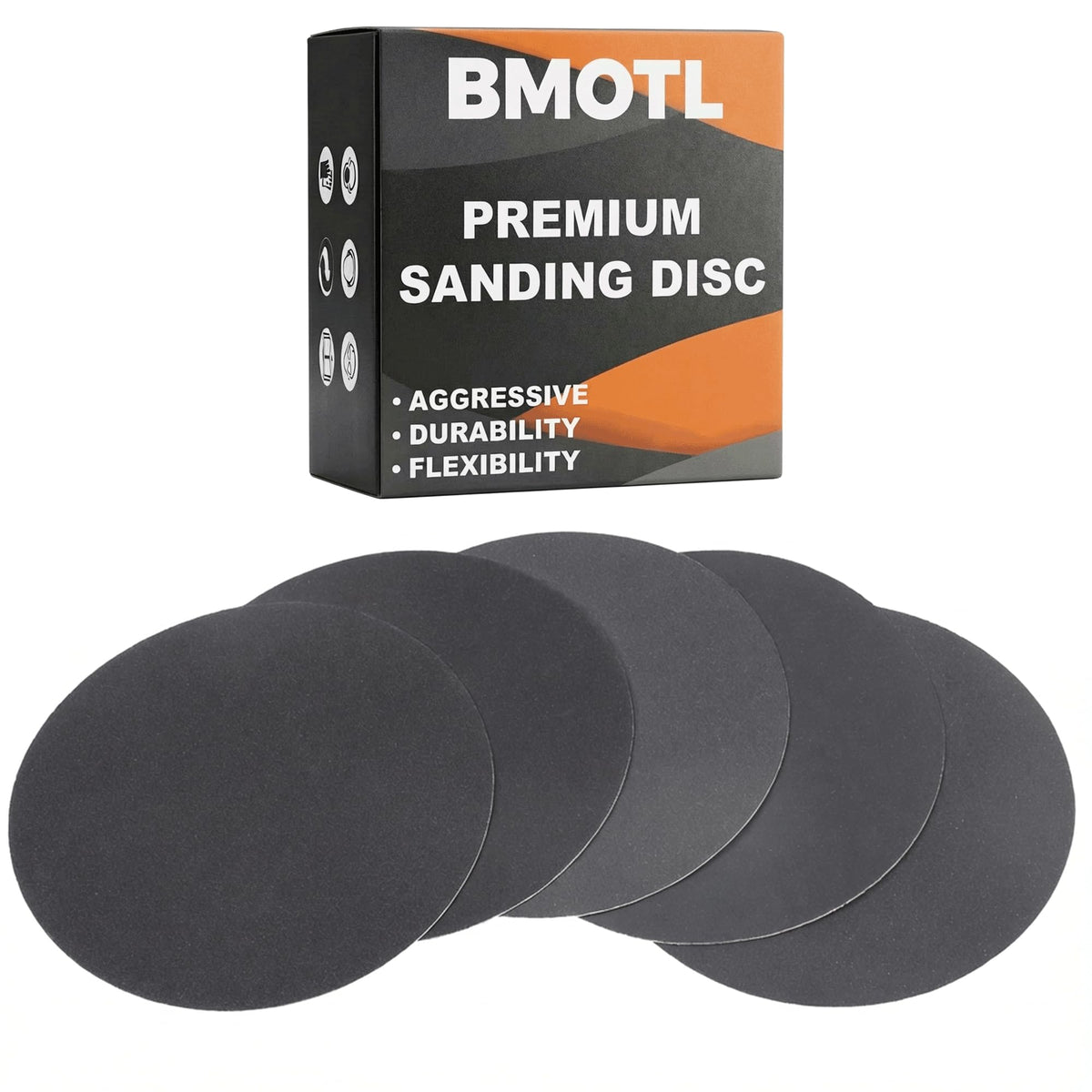 BMOTL 50Pcs 320-1000 Assorted Grit 6 Inch Sanding Discs Hook & Loop