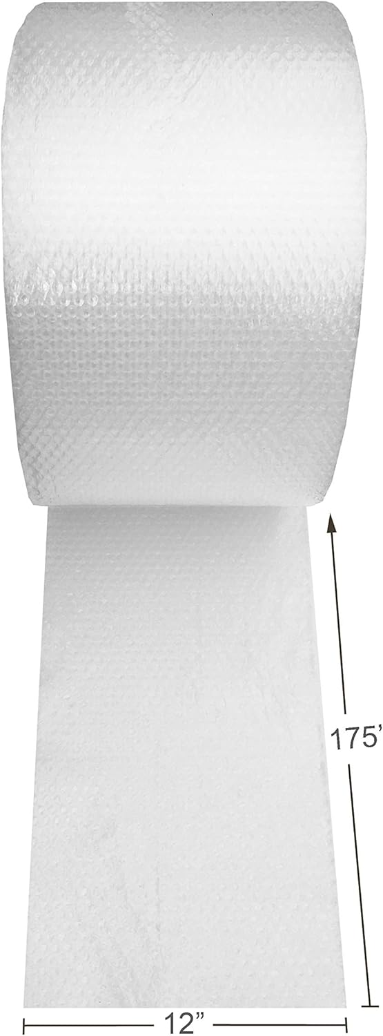 Bubble Wrap for Moving, Packing, Shipping and Storage, Perforated Protective Cushioning for Fragile Items, 12-inch x