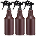 3 Pack Opaque Spray Bottles UV Light Blocking,Brown,Black,34 Oz