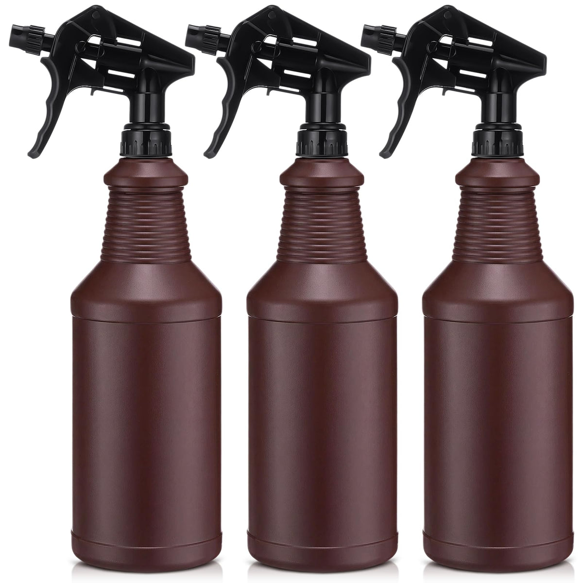 3 Pack Opaque Spray Bottles UV Light Blocking,Brown,Black,34 Oz