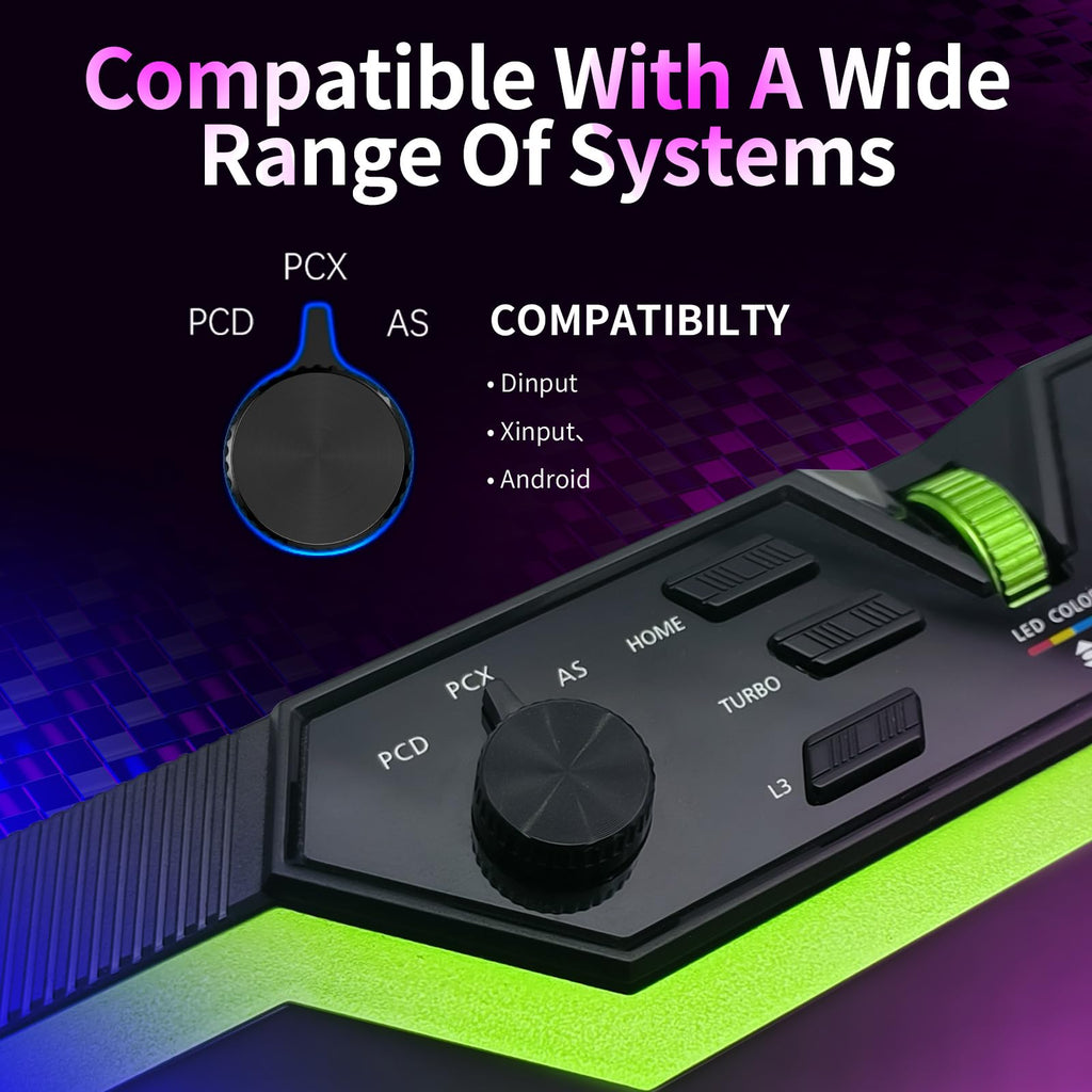 Q8 Silent Arcade Joystick Wired Joystick for PC (Fighting Stick)
