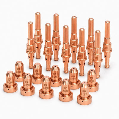 20pk 9-8208 40A + 9-8215 Plasma electrode nozzle compatible with Thermal Dynamics SL60/SL100 Cutmaster