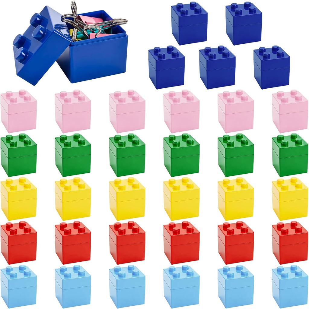 36 Pcs Colorful Favor Boxes, Plastic Gift Boxes, 2x2x2 Inches