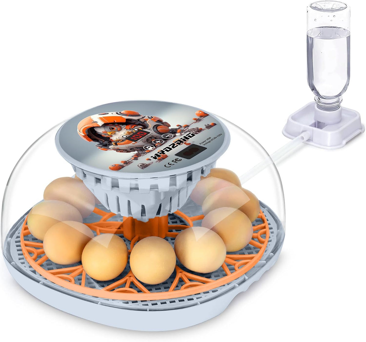 Smart Chicken Incubators for Hatching Eggs with Automatic Turner Small Poultry Duck Quail 12 Egg Incubator