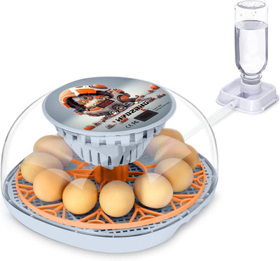 Smart Chicken Incubators for Hatching Eggs with Automatic Turner Small Poultry Duck Quail 12 Egg Incubator