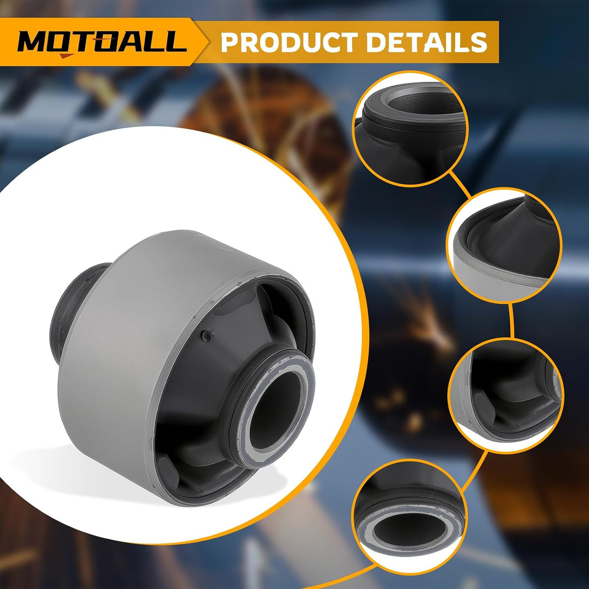 MOTOALL Lower Control Arm Bushing 20204-FL020 Fit for Subaru Crosstrek 2018-2023 for Forester 2019-2023 for Outback 2020-2023