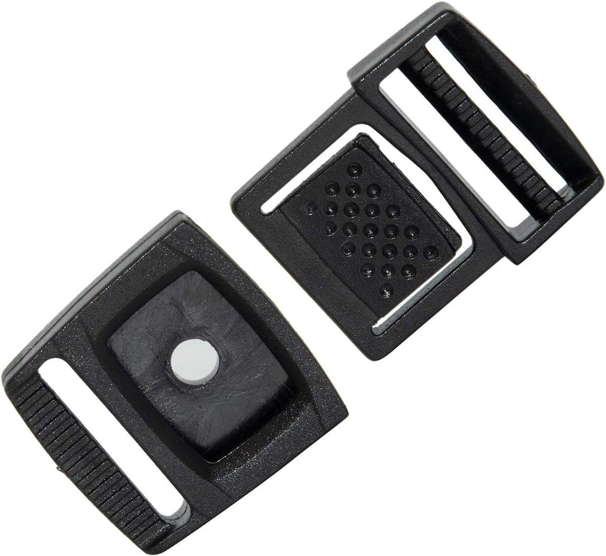 Various Sizes Black Center Release Plastic Buckle for Backpack Straps Webbing Strapping 5PCS