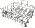 00770545 Dishwasher Lower Dishrack Compatible with Bosch Dishwasher