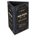 1 Pack Table Tent Menu Holder, PU Leather Menu Cover 4" x 6"