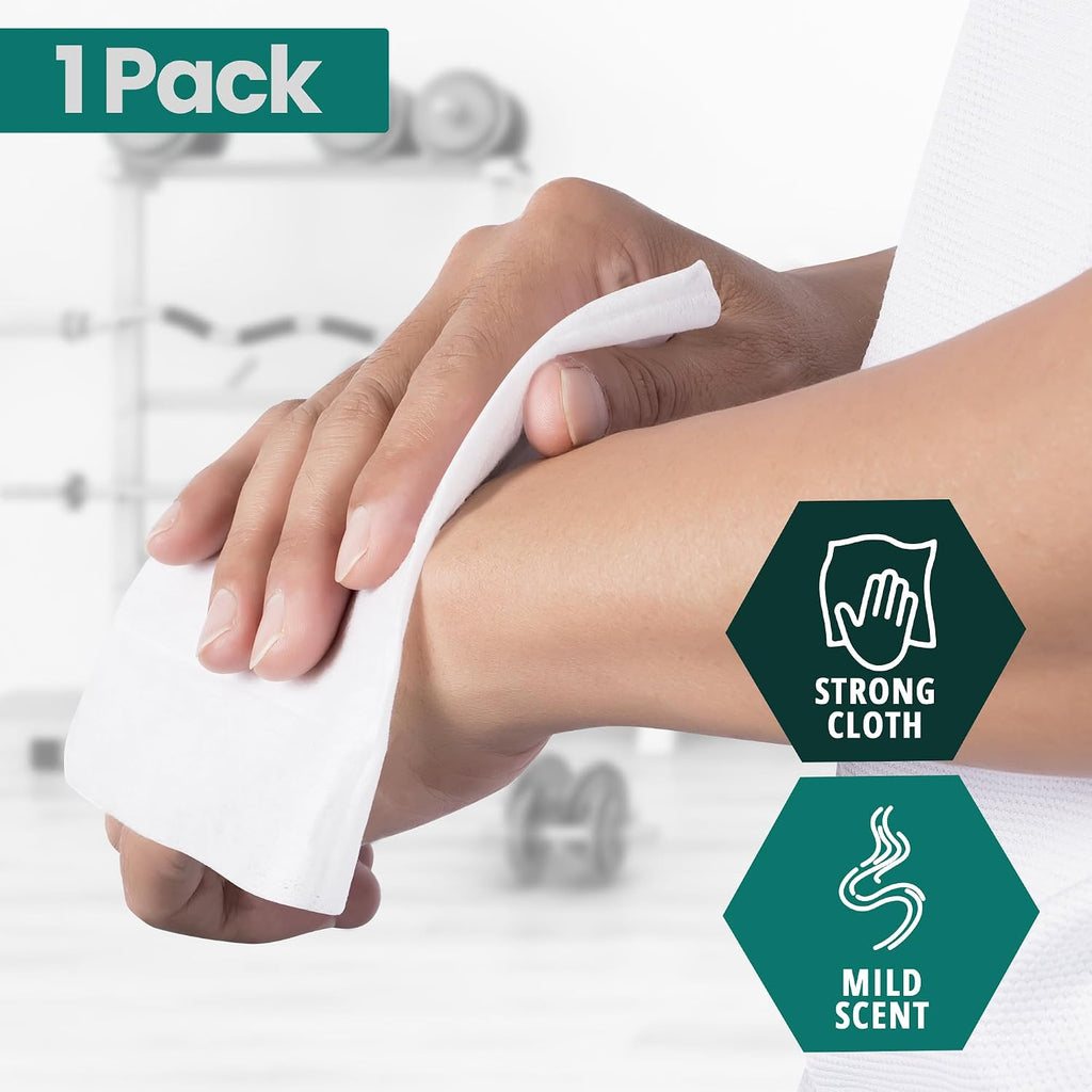 XL Premoistened Adult Washcloths 8x12 in,Sensitive Skin,80 Count