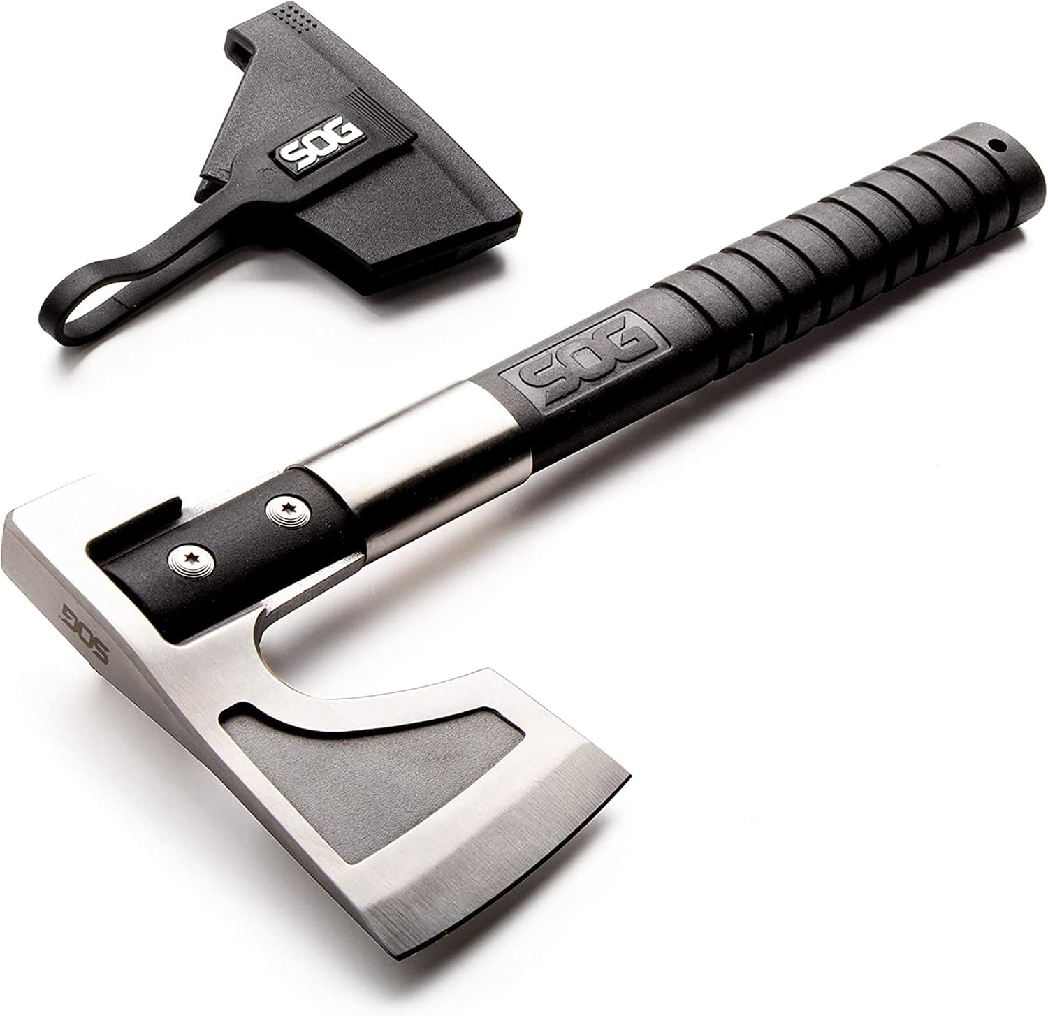 Camp Axe- Compact Camping and Survival Hatchet/Hammer Tool with Sheath and 3.1 Inch Bushcraft Axe Edge (CH1001-CP) |