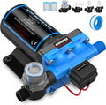 Kohree 12V RV Water Pump 5.5GPM 55 PSI, Self-Priming Diaphragm Pump
