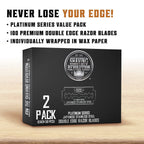Double Edge Razor Blades - 100 Count
