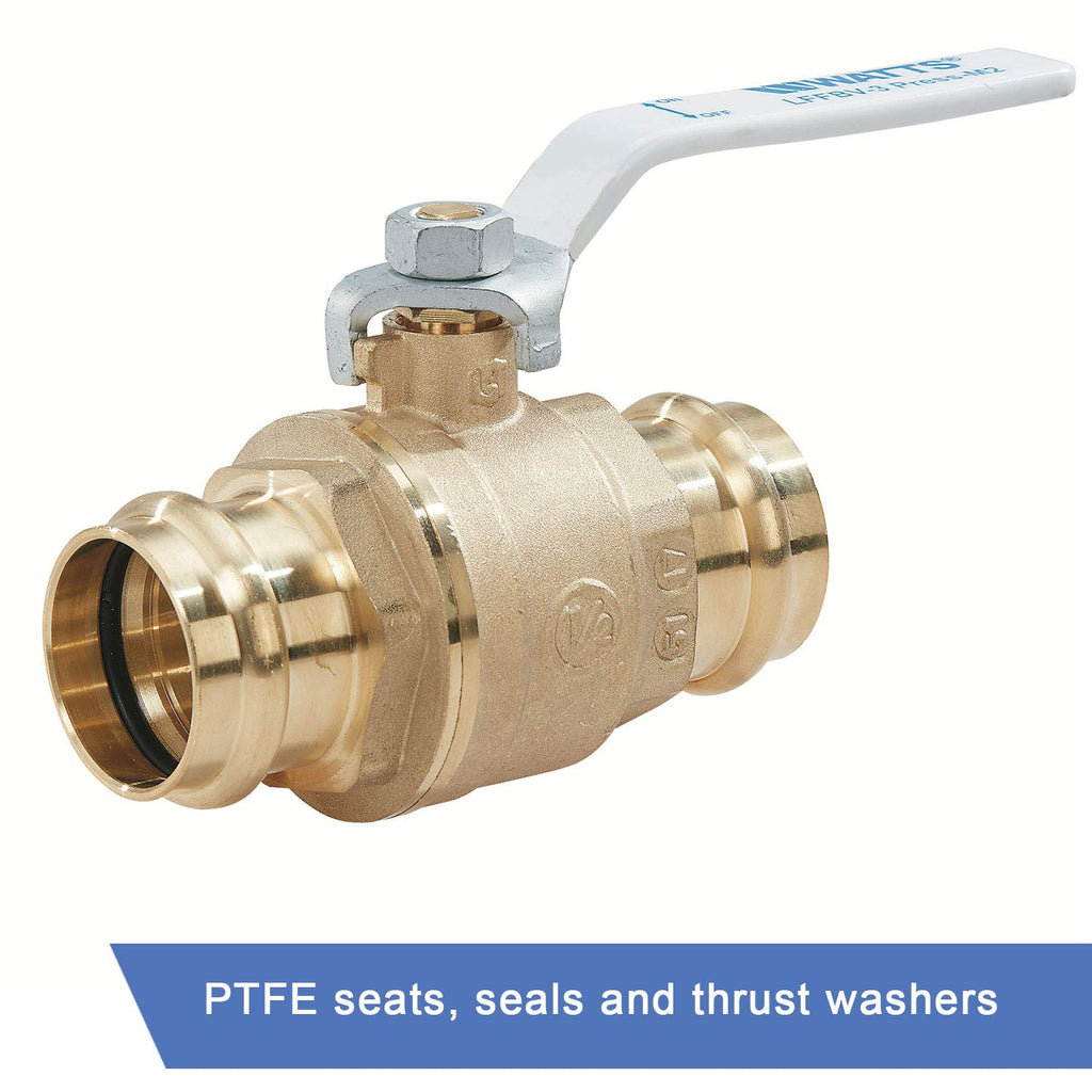 Watts 88005497 1 1/2 IN Press End Brass Ball Valve
