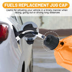 Gas Cans, Fuels Replacement Jug Cap with Rubber Gasket & Plug, 2 Pack