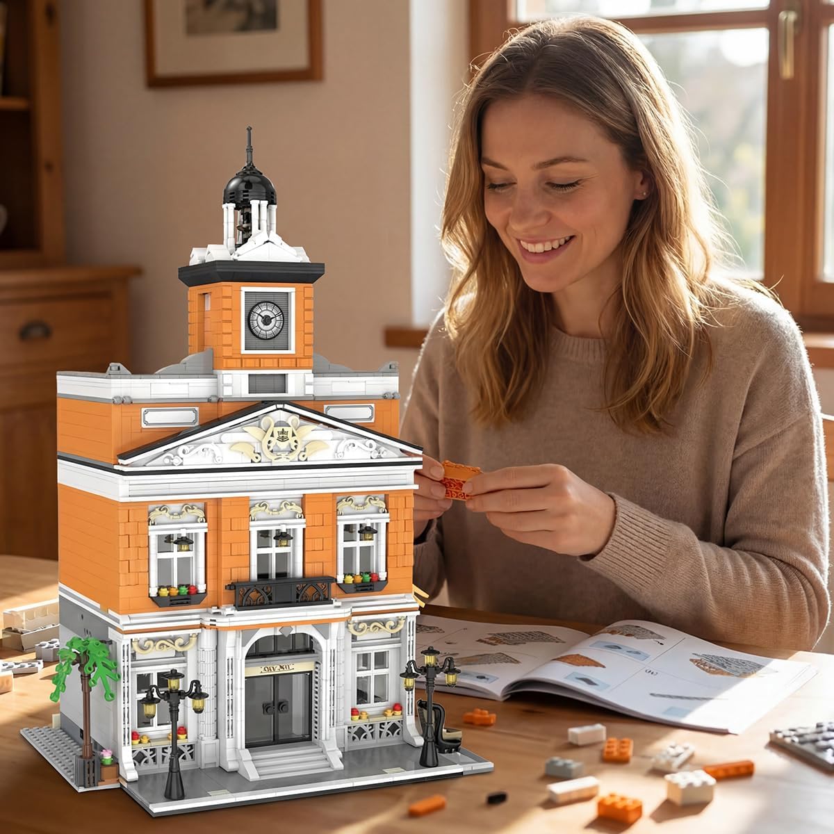 City Hall Architecture Mini Building Sets for Adults 1780pcs