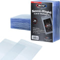 Semi-Rigid Card Holder #1 for Standard Cards up to 35 Pt, 50 Count | Crystal-clear rigid PVC holders fit sleeved or