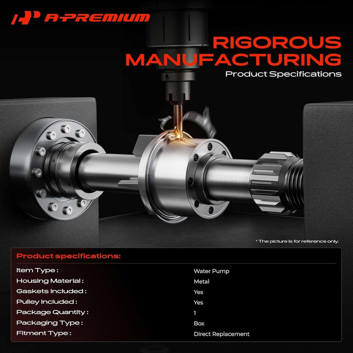 A-Premium Engine Water Pump Compatible with Nissan