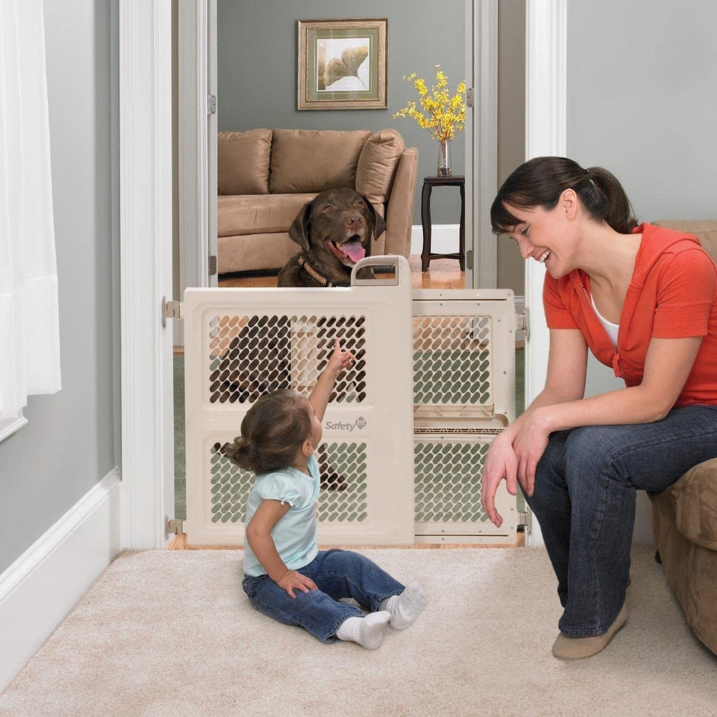 Baby Gates for Doorways, Pressure Mount Lift, Lock and Swing, Dog Gates, Hardware Gate for Stairs, Fits 28"-42" Wide