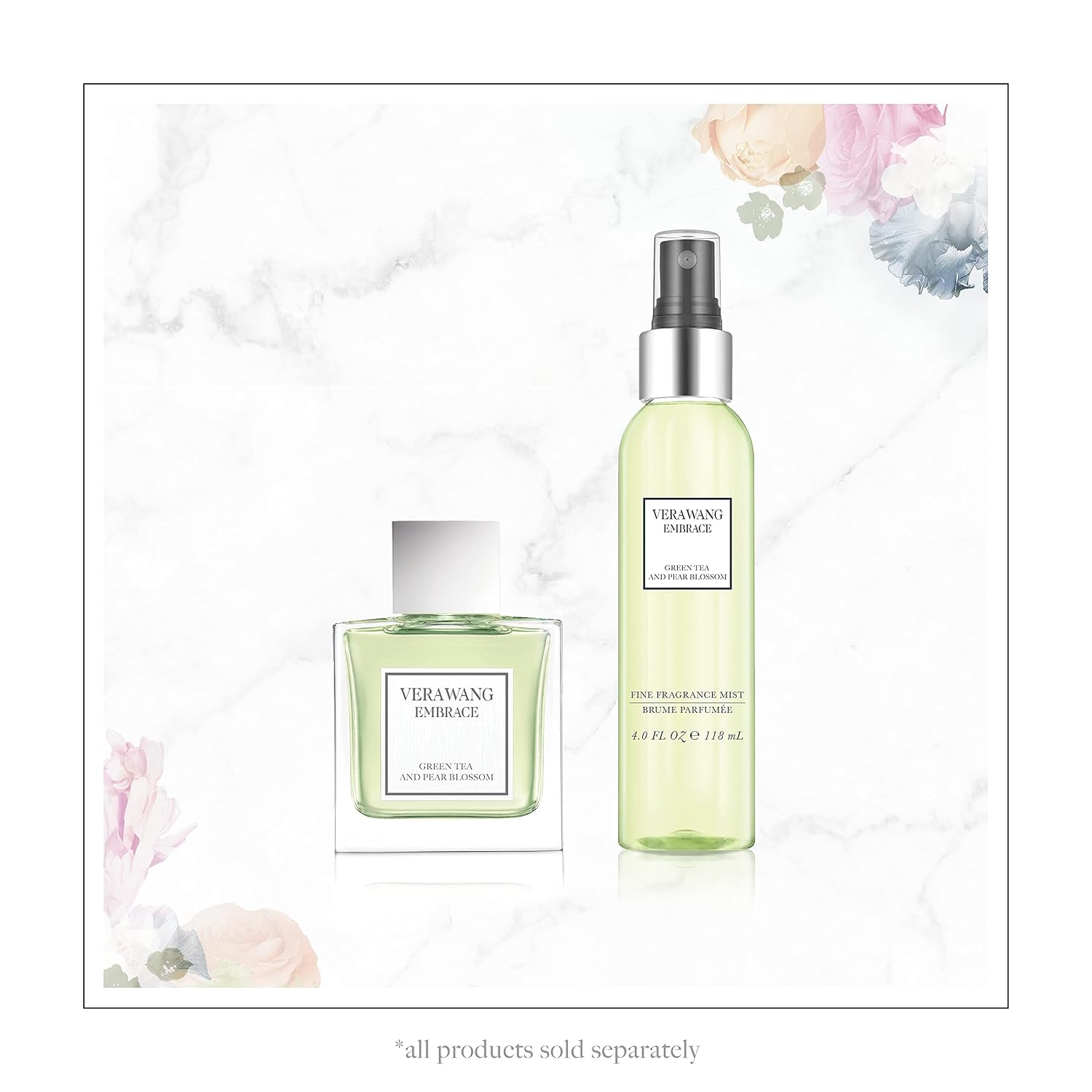 Embrace Green Tea and Pear Blossom Body Mist 8 fl oz (Pack of 1), Notes of Earthiness, Peony, and Sandalwood, Women's