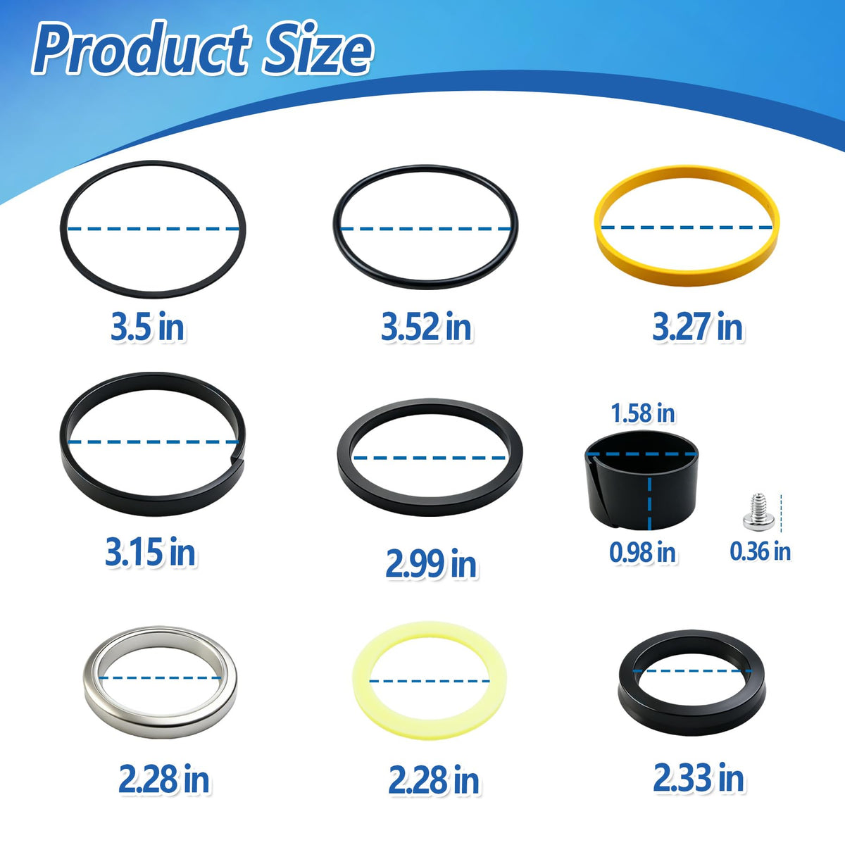 G109417 Hydraulic Cylinder Seal Kit Fit for CASE
