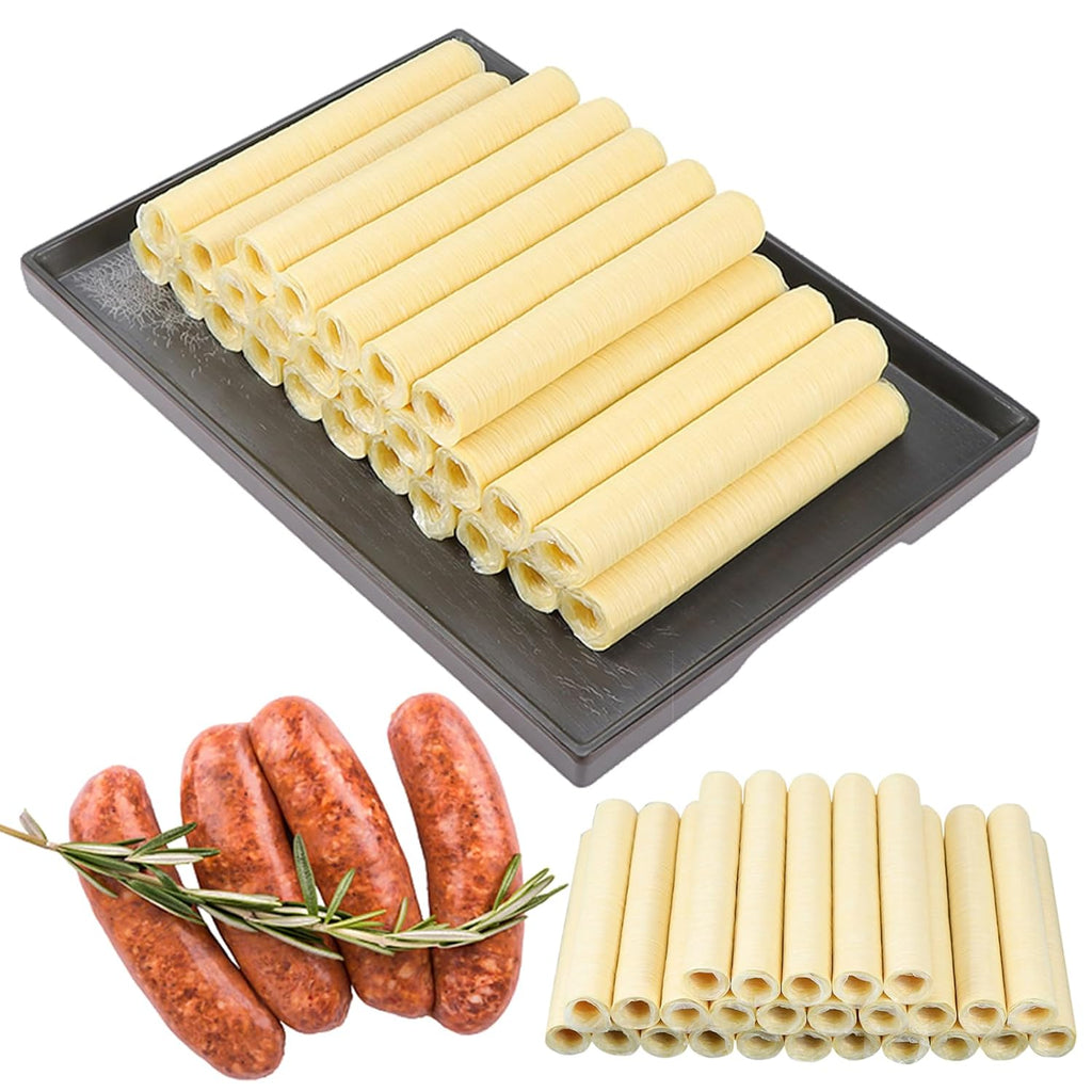 Edible Drying Sausage Casing, HALAL Collagen Sausage Casings for Most Delicious Sausage, Homemade Sausages Ham for