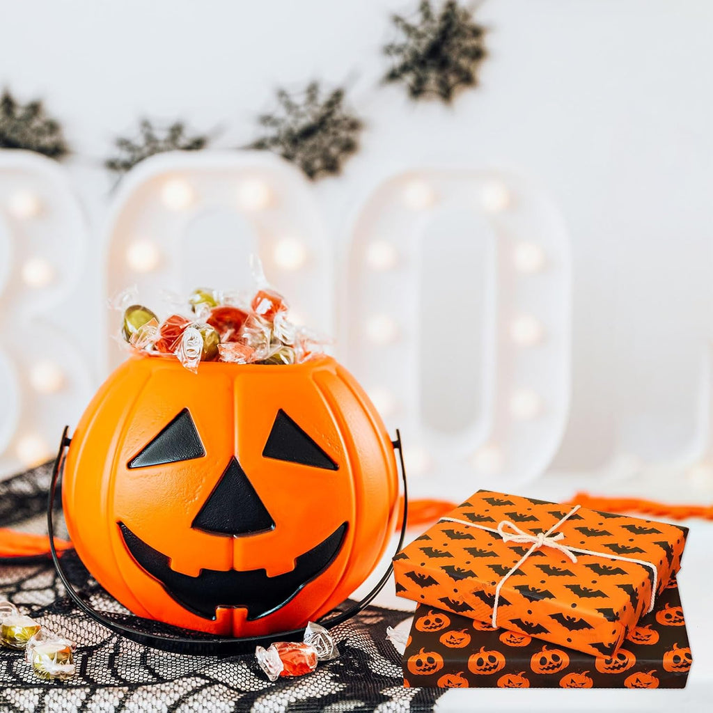 30 Sheets Halloween Tissue Paper, 14x20in Pumpkins Ghosts Gift Wrapping