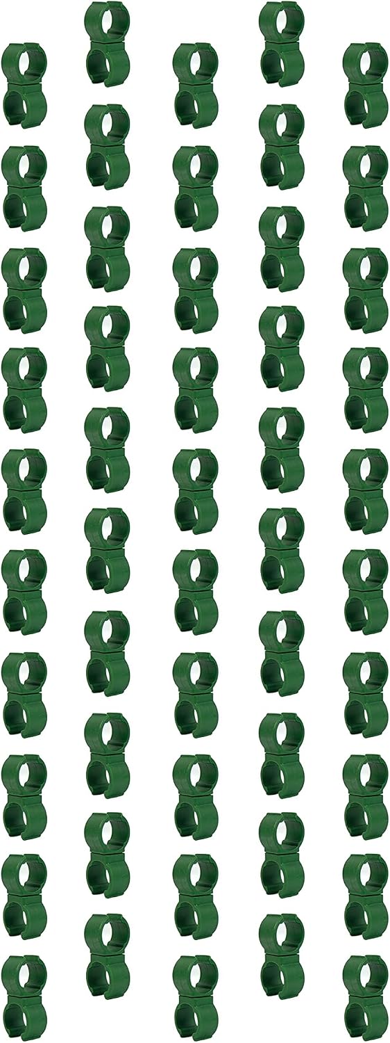 50X Plant Trellis Cane Connector, Climbing Rattan Stent Accessories Plant Connector Stake Clip for Garden Orchard