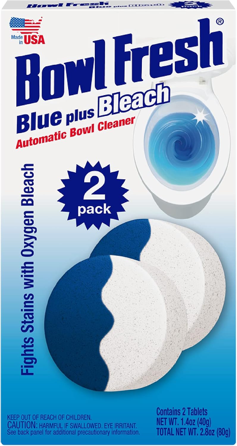 Blue plus Borax Toilet Bowl Cleaner Tablets - 5 Pack